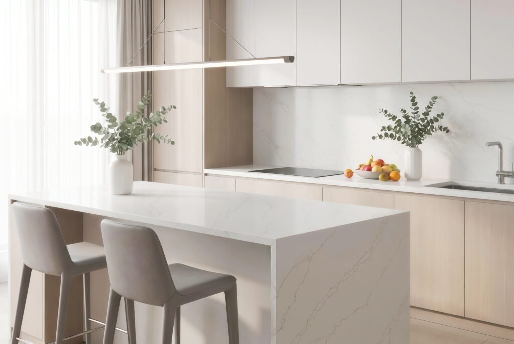 mx6107a_calacatta_quartz_super_jumbo_quartz_slab_meritara_cambodia_quartz_factory